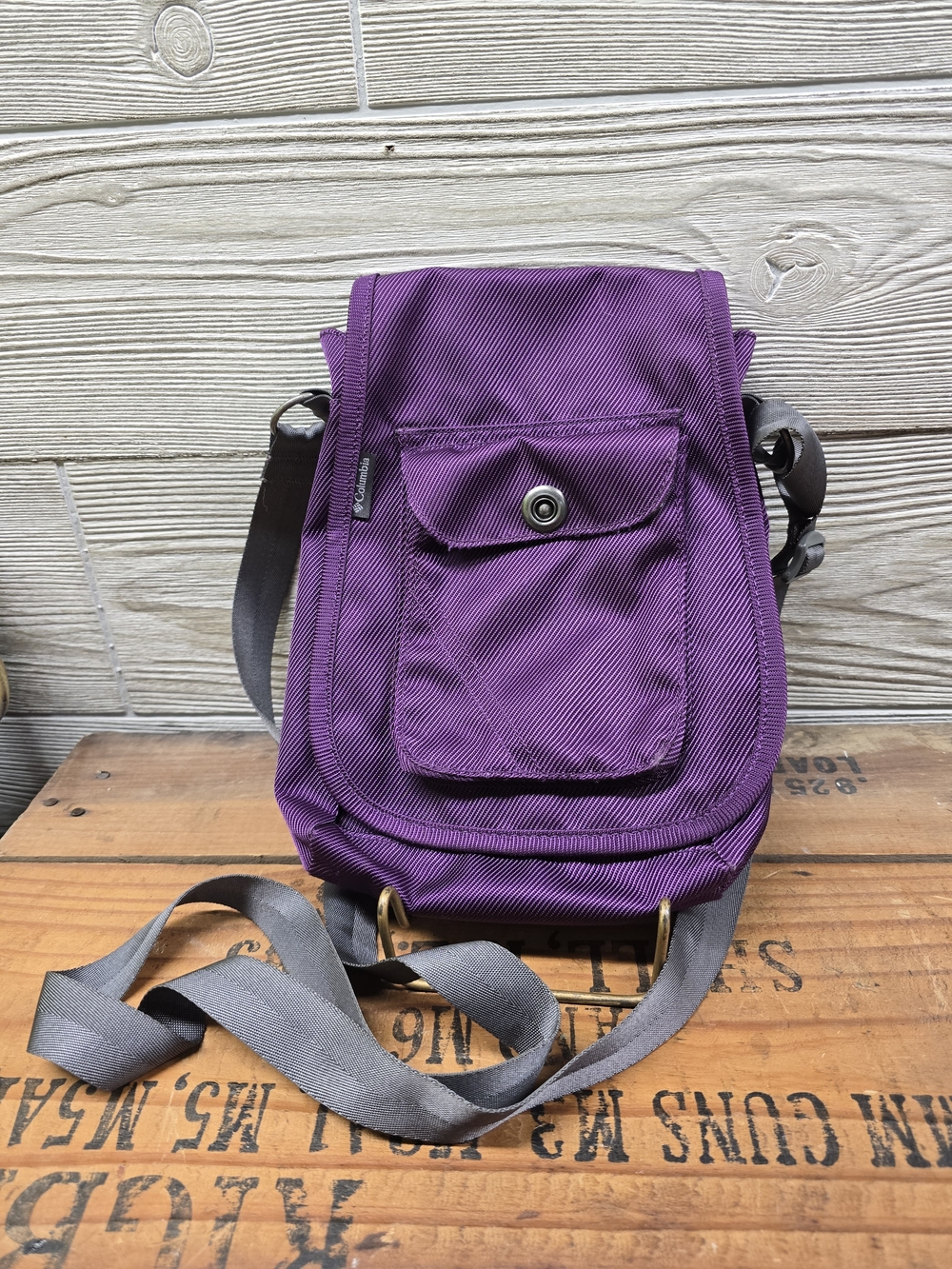 Purple Crossbody Messenger Bag